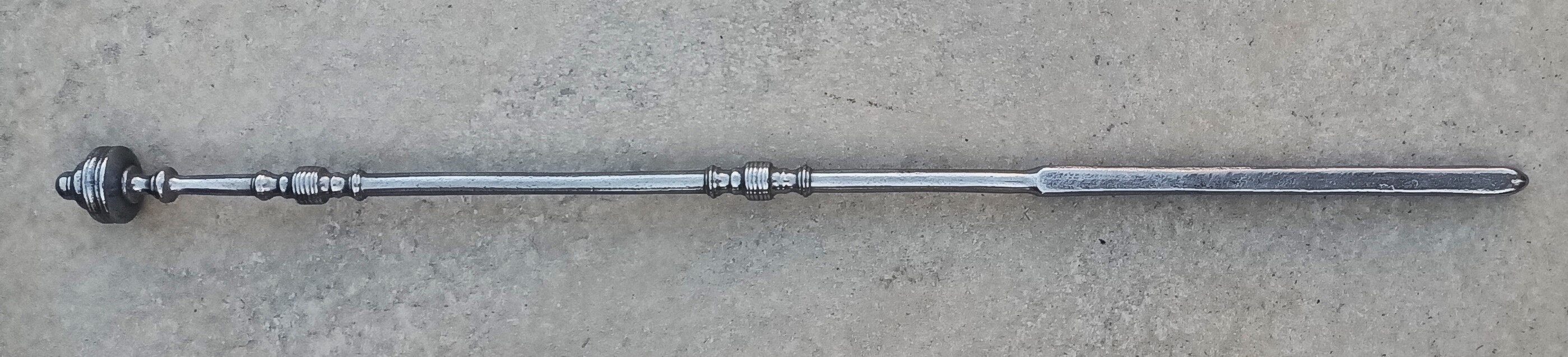 Set of Three Antique English Georgian Steel Fire Irons - Image 2